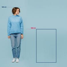 Kela Kúpeľňová predložka Miu zmes bavlna/polyester dymovo modrá 100,0x60,0x1,0cm