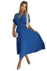 Amiatex Dámske šaty 471-3 FELICIA, svetlo modrá džínsovina, UNIVERZáLNA