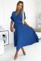 Amiatex Dámske šaty 471-3 FELICIA, svetlo modrá džínsovina, UNIVERZáLNA