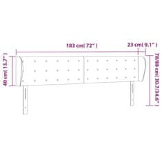 Vidaxl Čelo postele so záhybmi tmavomodrá 183x23x78/88 cm zamat