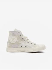 Converse Krémové dámske kvetované členkové tenisky Converse Chuck Taylor All Star Floral 37 1/2