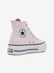 Converse Svetloružové dámske členkové tenisky na platforme Converse Chuck Taylor All Star Lift 37