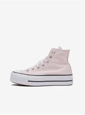 Converse Svetloružové dámske členkové tenisky na platforme Converse Chuck Taylor All Star Lift 37