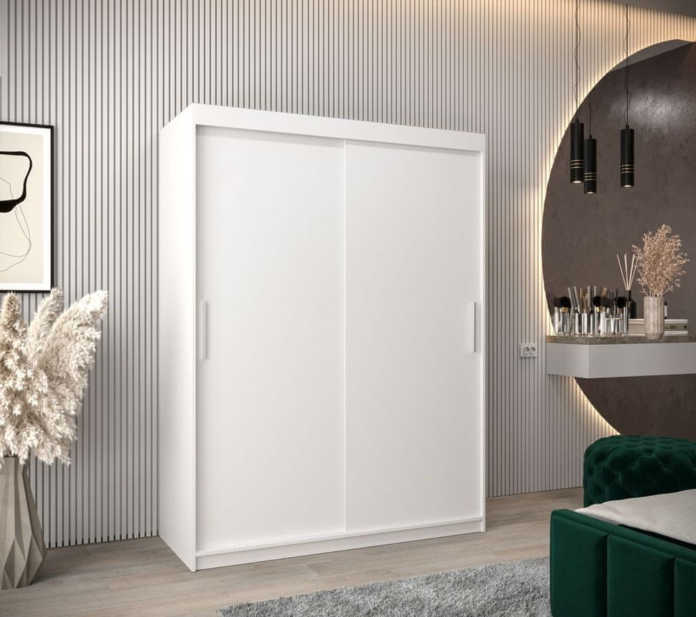 Veneti Skriňa s posuvnými dverami v šírke 150 cm TIMEA - biela