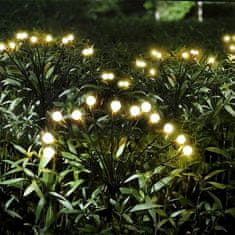 Mormark Vonkajšia záhradná solárna LED lampa (6 žiaroviek, teplá biela farba) | SOMPEX