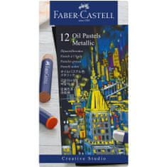 Faber-Castell Olejový pastel Creative Studio set 12 farebný metalický