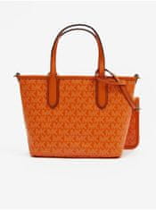 Michael Kors Oranžová dámska vzorovaná kabelka Michael Kors XS Open Tote UNI