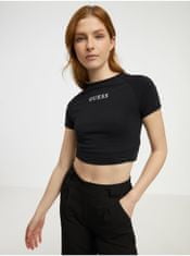 Guess Čierny dámsky crop top Guess Aline S