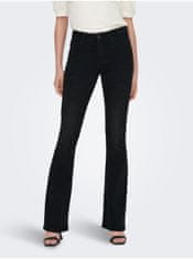 ONLY Čierne dámske flared fit džínsy ONLY Blush L/32