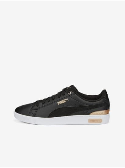 Puma Čierne dámske tenisky Puma Vikky v3 Space Metallics PUMA Black-PUMA