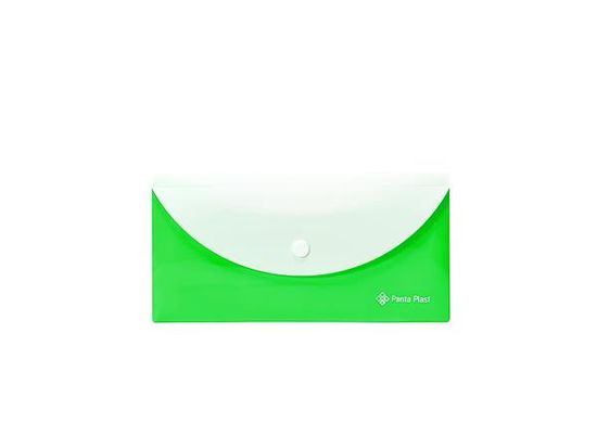 PANTA PLAST Dosky s cvokom, neón zelená, 2 vrecká, PP, DL, 0410-0089-04