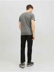 Jack&Jones Šedé pánske basic tričko Jack & Jones Organic S