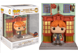 Funko Pop! Zberateľská figúrka Deluxe: Harry Potter Diagon Alley Quidditch Supplies Store w/Ron 142