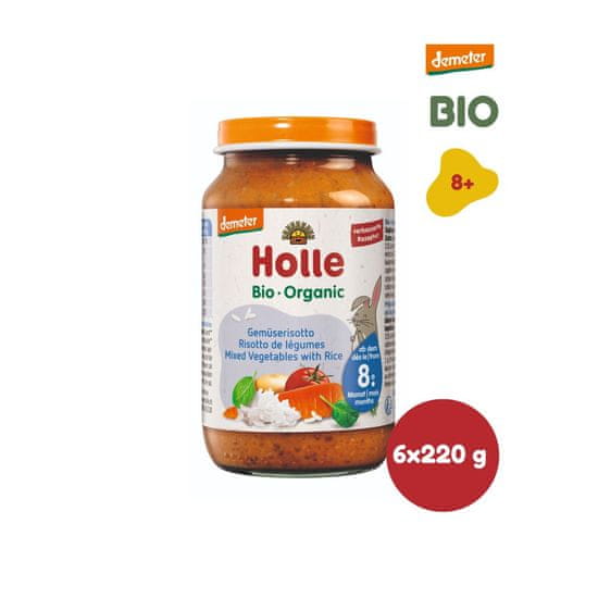 Holle BIO Zeleninové rizoto pre deti od 8. mesiaca 6 x 190 g