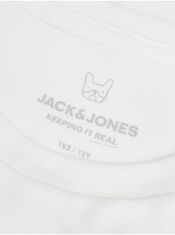 Jack&Jones Biele chlapčenské tričko s dlhým rukávom Jack & Jones Jeans 164