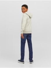 Jack&Jones Tmavomodré chlapčenské slim fit džínsy Jack & Jones Glenn 152