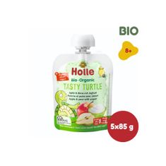 Holle Tasty Turtle - bio detské ovocné pyré s jogurtom 85g x 5ks