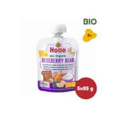 Holle Blueberry bear - bio detské ovocné pyré s jogurtom 85g x 5ks