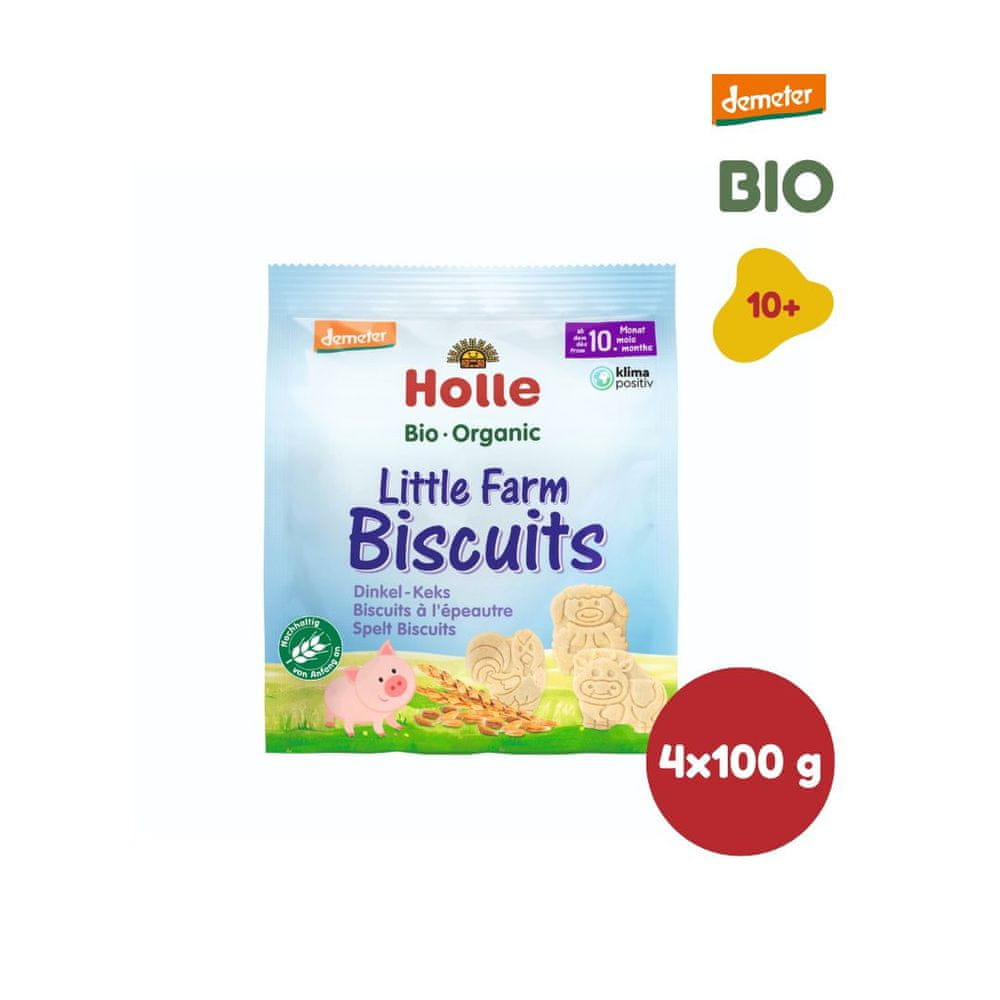 Holle Little farm bisquits 100 g x 2 ks