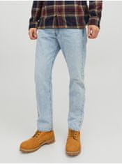 Jack&Jones Svetlomodré pánske straight fit džínsy Jack & Jones Chris 28/32