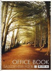 SHKOLYARYK Špirálový zošit "Office book", mix, A4+, linajkový, 80 listov, A4-IC-080-6502L