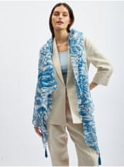 Orsay Modro-biela dámska vzorovaná šatka UNI