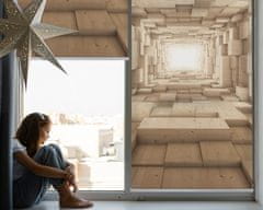 COLORAY.SK Roleta na okno 3d drevená diera Žaluzija za propuščanje svetlobe 140x240 cm
