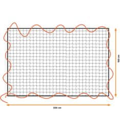 Northix Záťažová sieť 1,6 x 2,5 m - čierna 