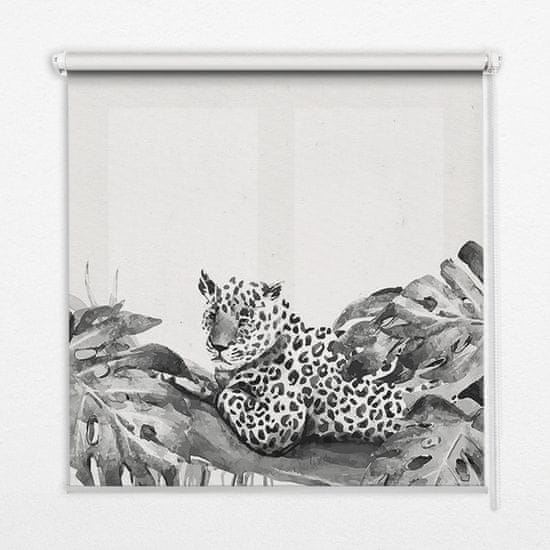 COLORAY.SK Roleta na okno Nakreslili gepard na vetvu Žaluzija za propuščanje svetlobe