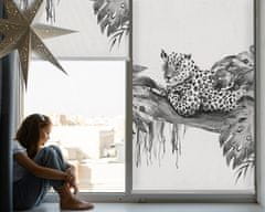 COLORAY.SK Roleta na okno Nakreslili gepard na vetvu Žaluzija za propuščanje svetlobe 90x140 cm