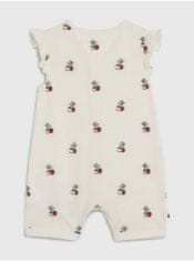 Tommy Hilfiger Krémové dievčenské vzorované body Tommy Hilfiger Baby Cherry 56