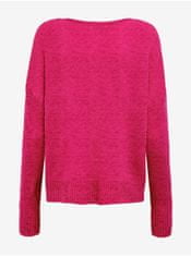 Jacqueline de Yong Tmavo ružový dámsky sveter JDY Elanora S