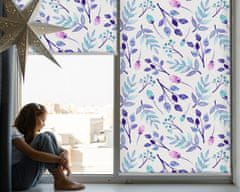 COLORAY.SK Roleta na balkon Modré kvety Žaluzija za propuščanje svetlobe 90x140 cm