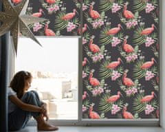COLORAY.SK Roleta na okno Plameniak na rastlinách Žaluzija za propuščanje svetlobe 110x140 cm