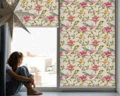 COLORAY.SK Roleta na okna Vtáky na kvetoch Žaluzija za propuščanje svetlobe 70x140 cm