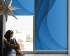 COLORAY.SK Roleta na balkon Modré vlny Žaluzija za propuščanje svetlobe 80x240 cm