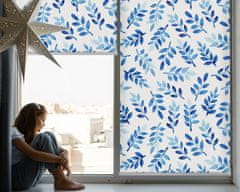 COLORAY.SK Roleta na okno Modré listy Žaluzija za propuščanje svetlobe 150x180 cm