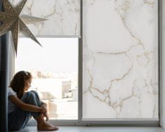 COLORAY.SK Roleta na okno Biely mramor Žaluzija za propuščanje svetlobe 110x140 cm