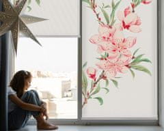 COLORAY.SK Roleta na okno Ružová kvetina Žaluzija za propuščanje svetlobe 90x240 cm
