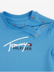 Tommy Hilfiger Modré chlapčenské tričko Tommy Hilfiger 68