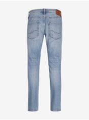 Jack&Jones Svetlomodré pánske straight fit džínsy Jack & Jones Tim 30/32