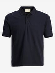 Jack&Jones Tmavomodrá pánska polokošeľa Jack & Jones Blamatt S