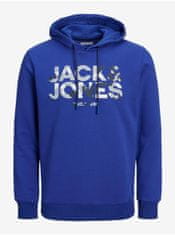 Jack&Jones Tmavomodrá pánska mikina s kapucňou Jack & Jones James L