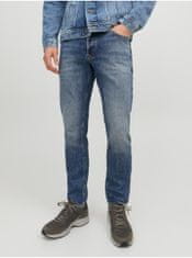 Jack&Jones Modré pánske straight fit džínsy Jack & Jones Tim 30/32