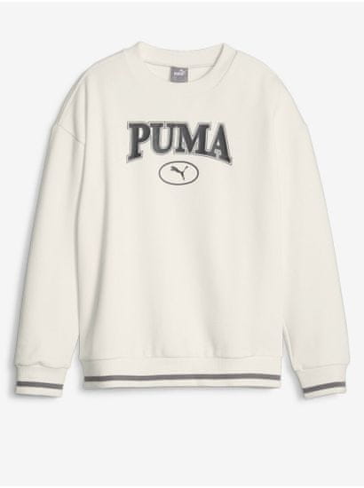 Puma Krémová dievčenská mikina Puma Squad Crew