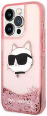 Karl Lagerfeld Kryt iPhone 14 Pro Max 6,7" pink hardcase Glitter Choupette Head (KLHCP14XLNCHCP)