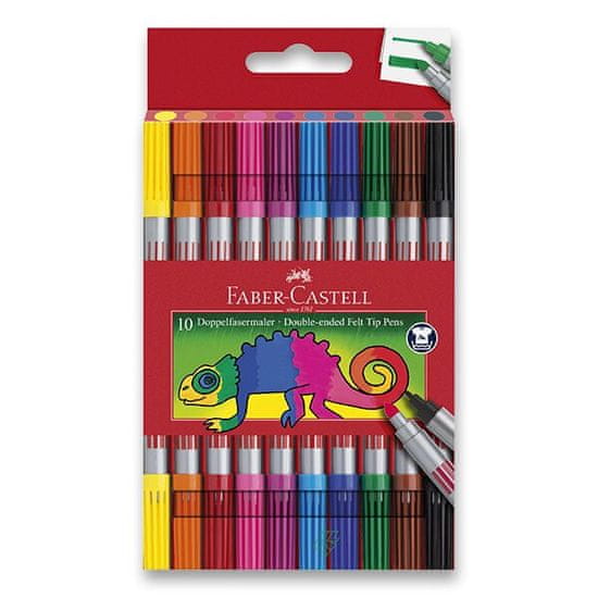 Faber-Castell Obojstranné detské fixy 10 farieb