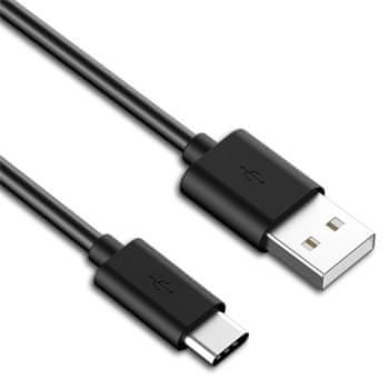 PremiumCord Kábel USB 3.1 C/M - USB 2.0 A/M, rýchle nabíjanie prúdom 3A, 10cm