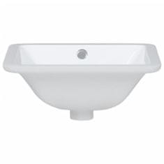 Petromila vidaXL Kúpeľňové umývadlo biele 36,5x32x15,5 cm obdĺžnikové keramické