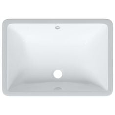 Petromila vidaXL Kúpeľňové umývadlo biele 52x38,5x19,5 cm obdĺžnikové keramické